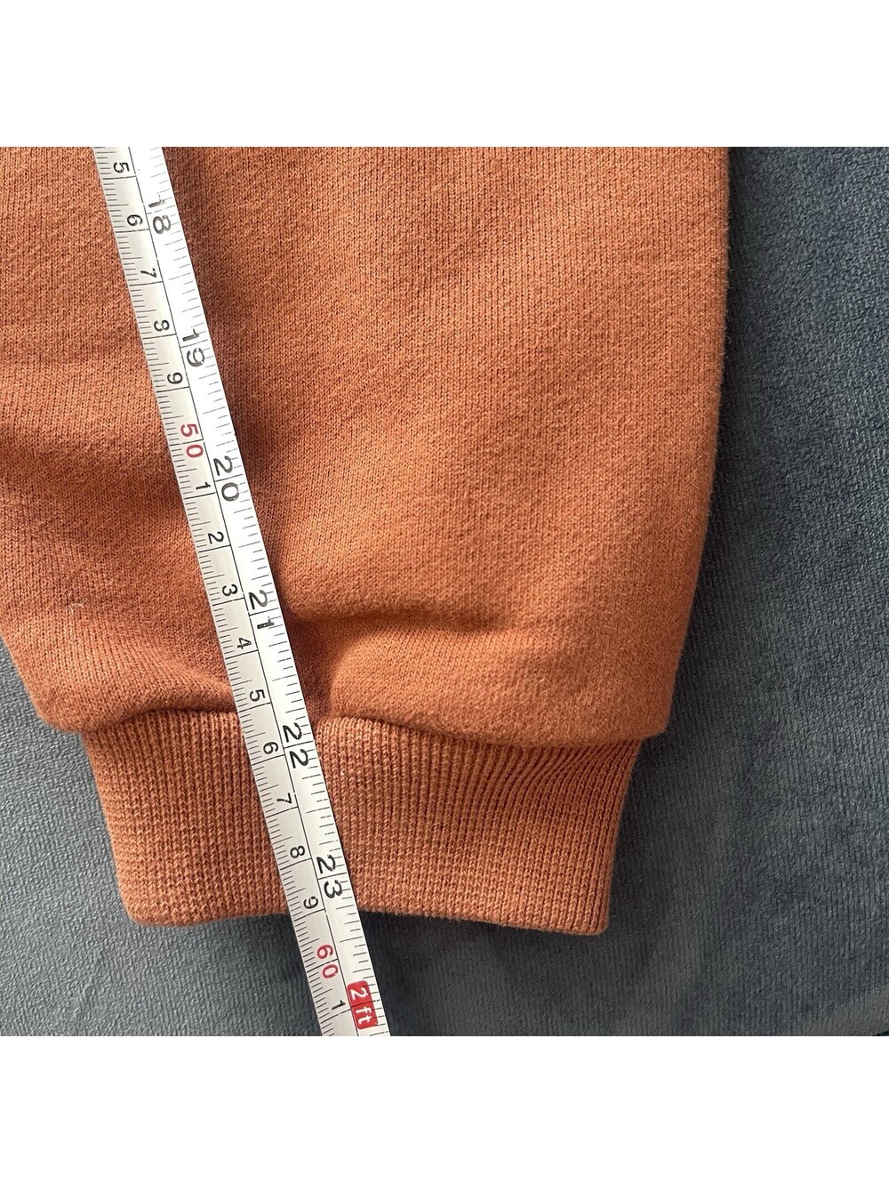 ALO YOGA Cropped Fresh Coverup M Pullover Sweatshirt Brown Dolman Crew MINT - Picture 11 of 13